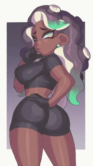 Marina Showing Off Her Booty [Splatoon]