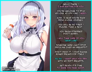 Stress relief~ [Imminent Paizuri] [Sex] [Vanilla] [Wholesome] [Maid] (Repost, i changed story caption)