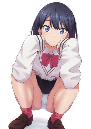 Rikka spreading her legs (SSSS.Gridman)