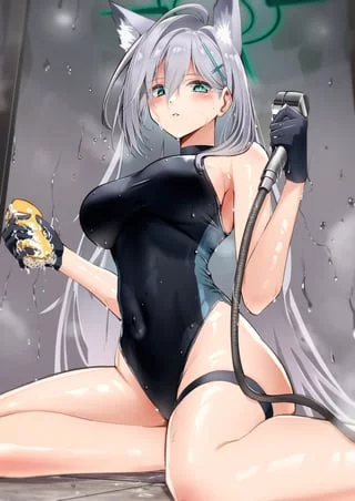 Shiroko in the Shower [Blue Archive]