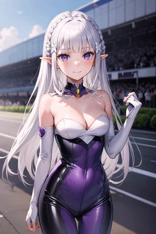 Race Queen Emilia [Re Zero]
