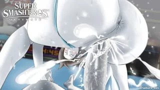 (Wii Fit Trainer) likes to use her White Fat Ass to drain opponents till they are drained and defeated