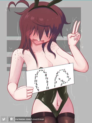 An embarrassed and shy bunny girl (LewdSyrup) [Original]