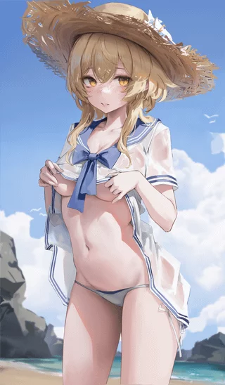 Lumine at the beach