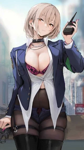 "Houston, we have a bruh moment here, over!" (I'd love to be a corrupt cop that catches you staring at her.)