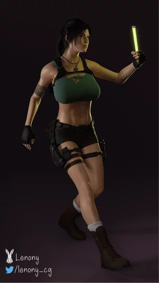 Lara Croft in the dark (Lenony) [Tomb Raider]