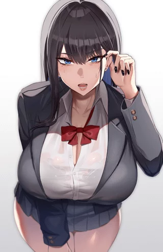 Sweating see-through clothes