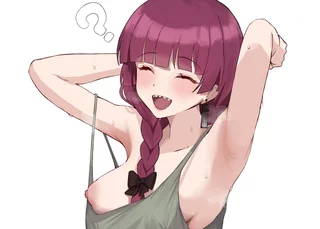 Hiroi Kikuri asked to show her armpits by Putama_G