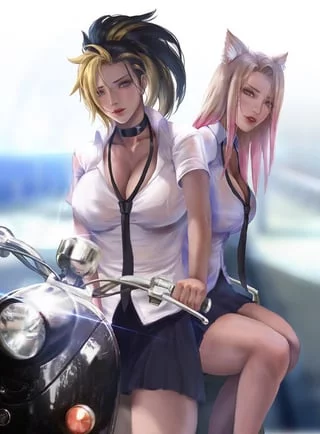 (Akali) and (Ahri) are just an absolute dream threesome, what I wouldn’t give to spend a night with them together