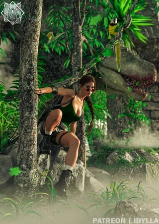 Lara in her natural habitat (Idylla) [Tomb Raider]