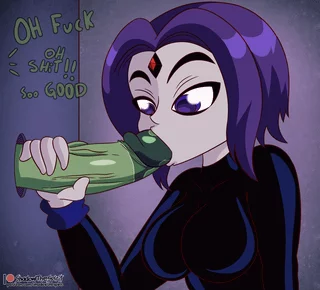Raven Sucking Through Glory Hole (ShadowTheSpirit) [Teen Titans]