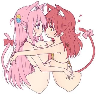 Whenever we’re together alone, the other cat girl gets so close and cuddly… I’m not sure what to do besides play along…