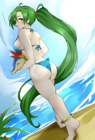 Swimsuit Lyn [Fire Emblem] (1340smile)