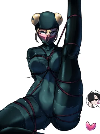 Dominated latex frog