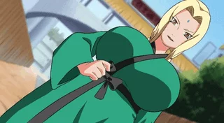 Tsunade showing off her tits