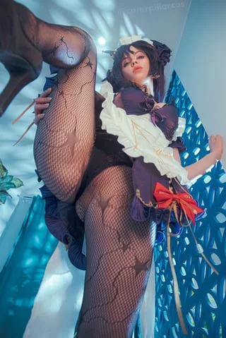 Mona maid from Genshin Impact by Caterpillarcos