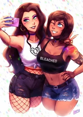 My friend and me get ready for the party~ I want to show that I know my place just like this~