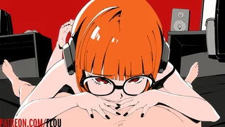 Nerdy ass (Futaba) sucking in your lap~