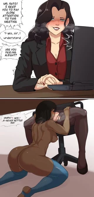 Ugh! Y-You..! Out of all the D-Days , you chose t-this one ~ when i have my promotion meeting! Mhmn~ G-Go slow!, they must n-never find.... o-out~