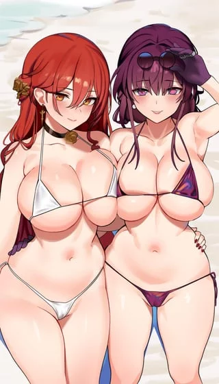 Swimsuit Himeko & Kafka