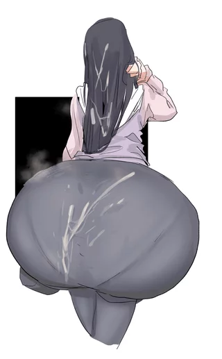 Hinata from behind [Artist: LEEBO]