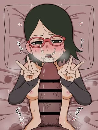The thought of covering her I'm cum turns me on to no end (sarada)