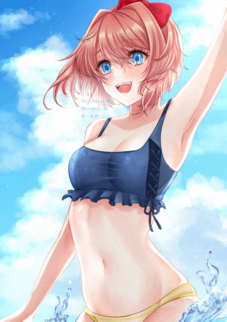 Sayori [DDLC] (みー太郎 on Pixiv)