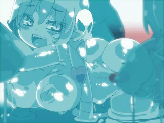As I slime girl, I can be any size or shape you want~