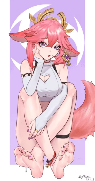 Yae Miko never disappoints with her feet