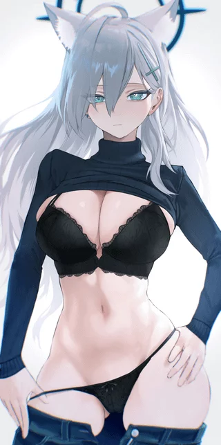 Black lingerie Shiroko (kazaneWind) [Blue Archive]