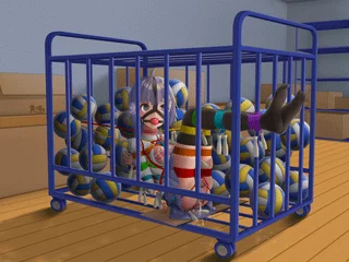 Storage room of gym