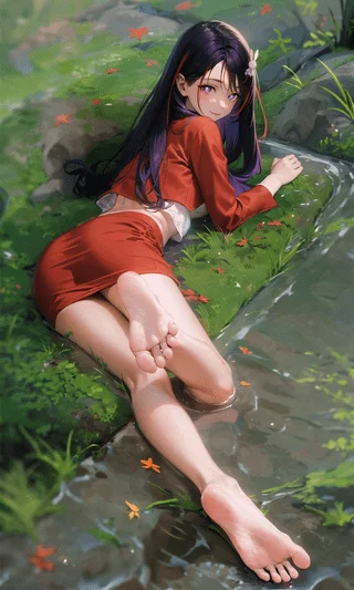 Laying on the Marshy Ground