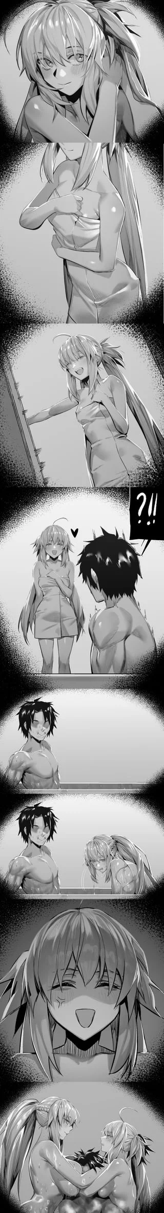 "Well well...if it isn't my flat board sister in the bath with my husband..what exactly are you trying to pull off?"