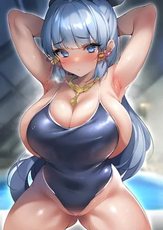 At the pool