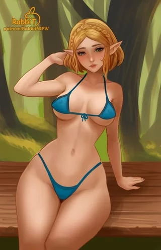 Zelda waiting in The forest (rabbit_ofc) [Zelda]