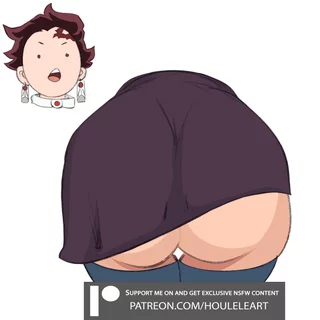 Tanjiro is shoked by Mitsuri juicy ass(houleleart)[DemonSlayer]