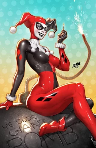 Harley Quinn Rides The Bomb (David Nakayama) [DC]