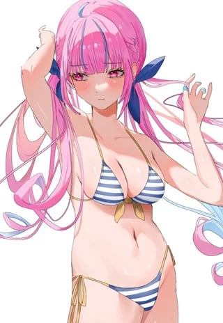 Minato Aqua striped bikini [Hopetiteve]
