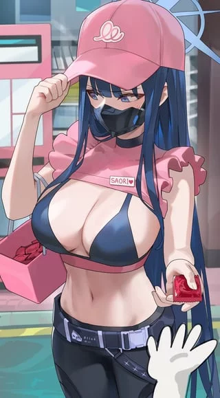 Saori's unexpected job (@hood_x_art)