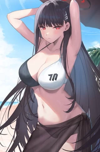 Rio at the beach [Blue Archive]