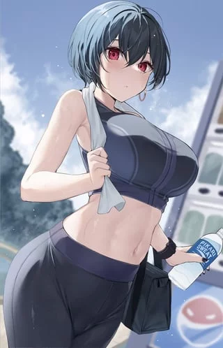 Finished with her Jog [Artist's Original]
