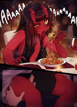 Dinner With Meruccubus (Merunyaa) [Original]