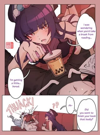 M-mhnnn !! I-i need to keep Reading!
