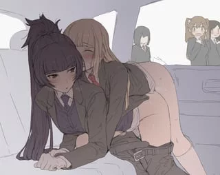 Using her chauffeur when she gets horny