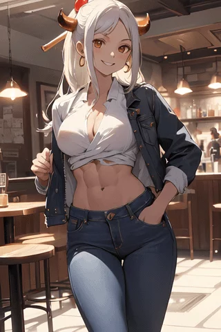 Coffee date with Yamato [One Piece]
