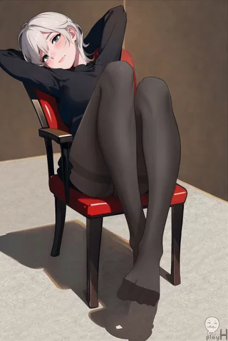 I'd like you to come here and massage my sweaty nylon-covered feet.