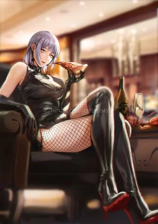 Fami having Pizza [Chainsaw Man]