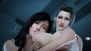 Tifa loves Scarlet's big tits