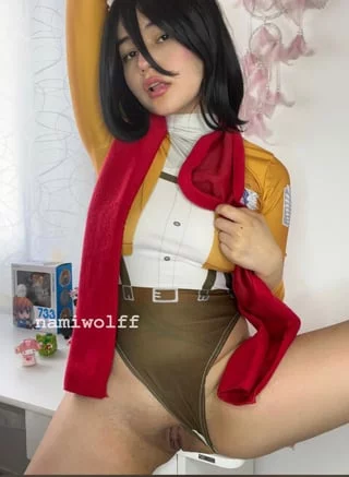Mikasa Ackerman Wardrobe Malfunction (Nami Wolff)[Attack on Titan]