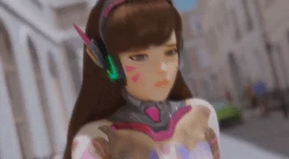 DVA showing off overwatch
